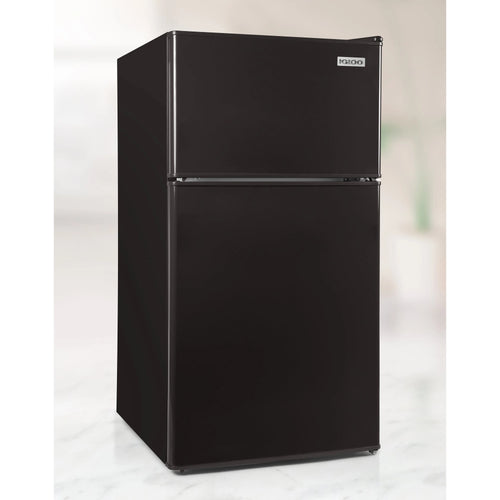 3.2 Cu. Ft. Double Door Refrigerator With Freezer, Black J6026