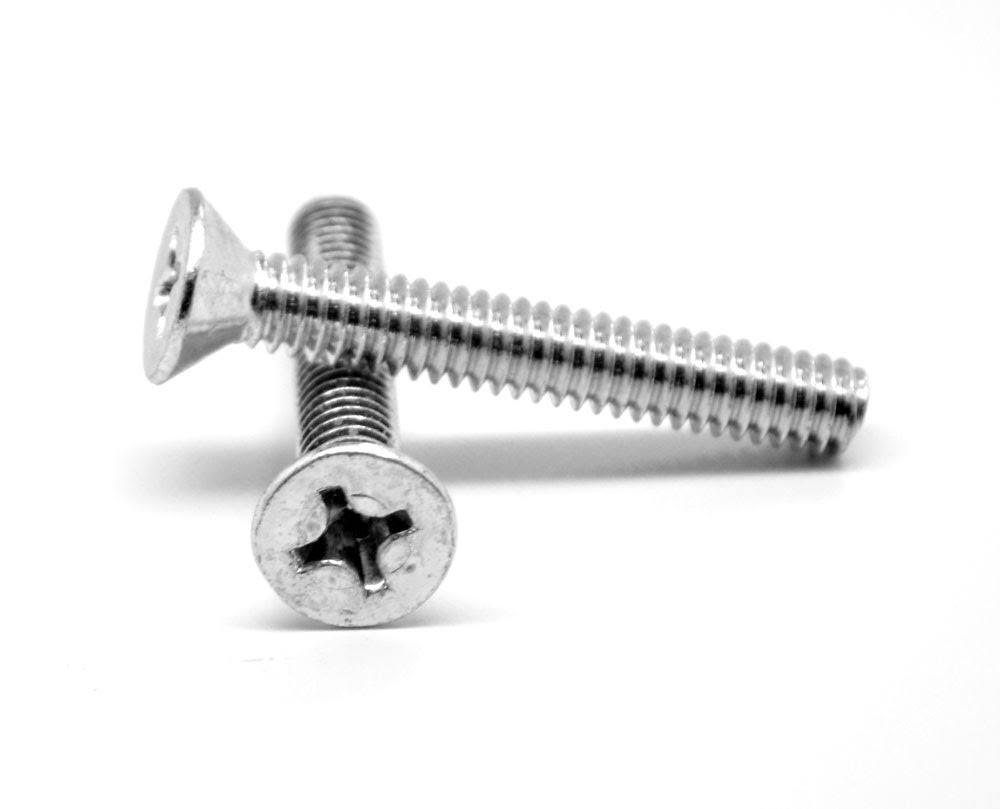 5/16x22-18 x 2 1/2x22 Coarse Thread Machine Screw Phillips Flat Head Low Carbon Steel Zinc Plated Pk 800 R73139