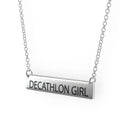 Sterling Silver Bar Pendant Necklace T715