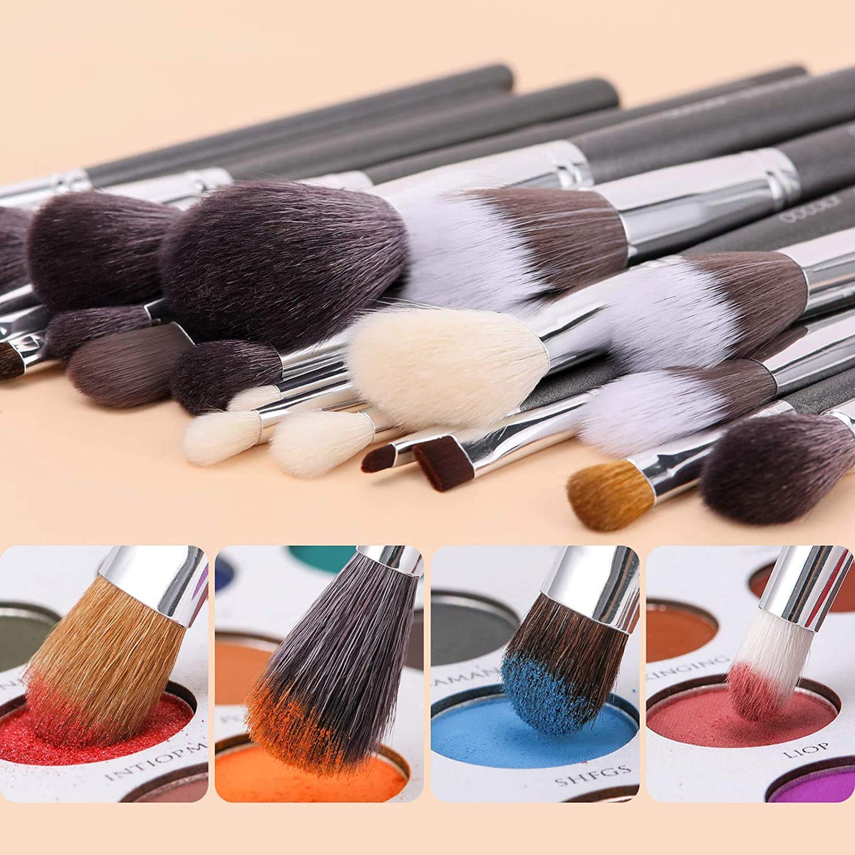29 Piece Makeup Brush Set with PU Leather Case Y1099