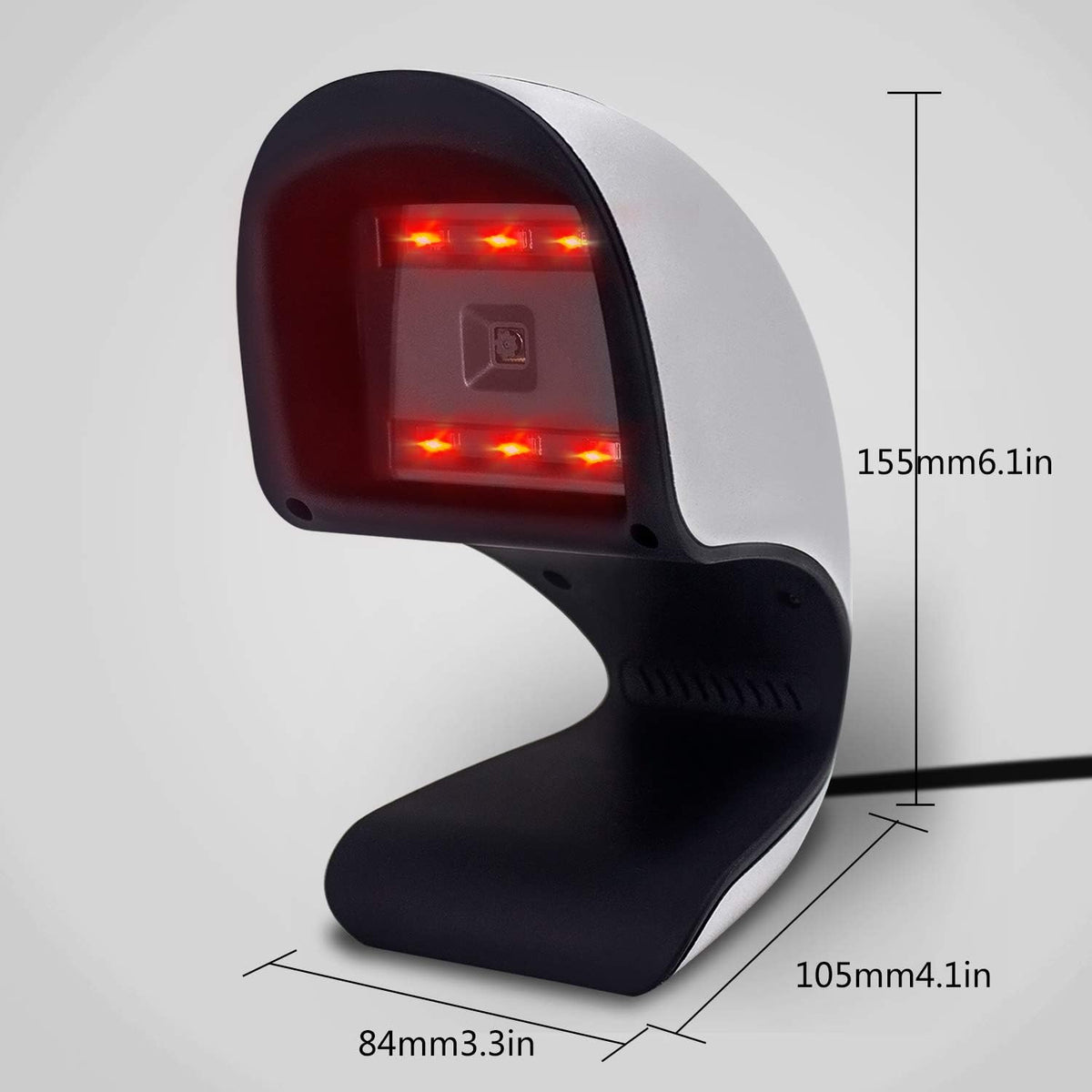 2D 1D Omnidirectional Barcode Scanner with USB Cable O392
