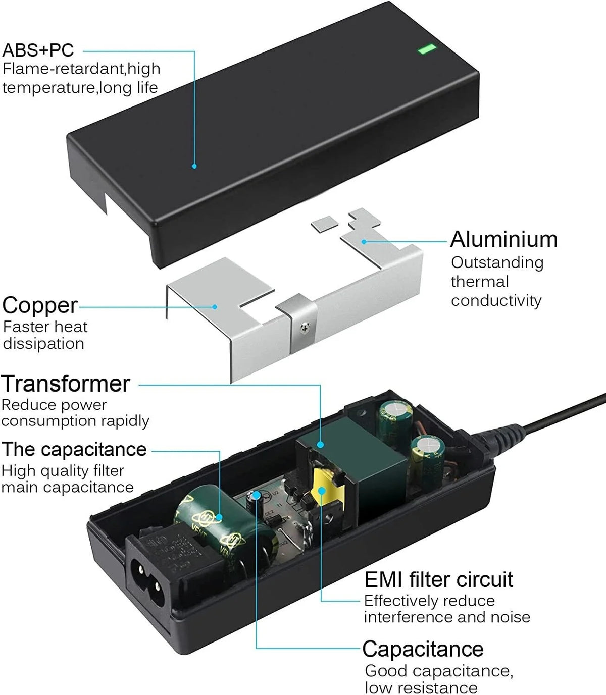 25.2V Lithium Battery Charger Adapter T736