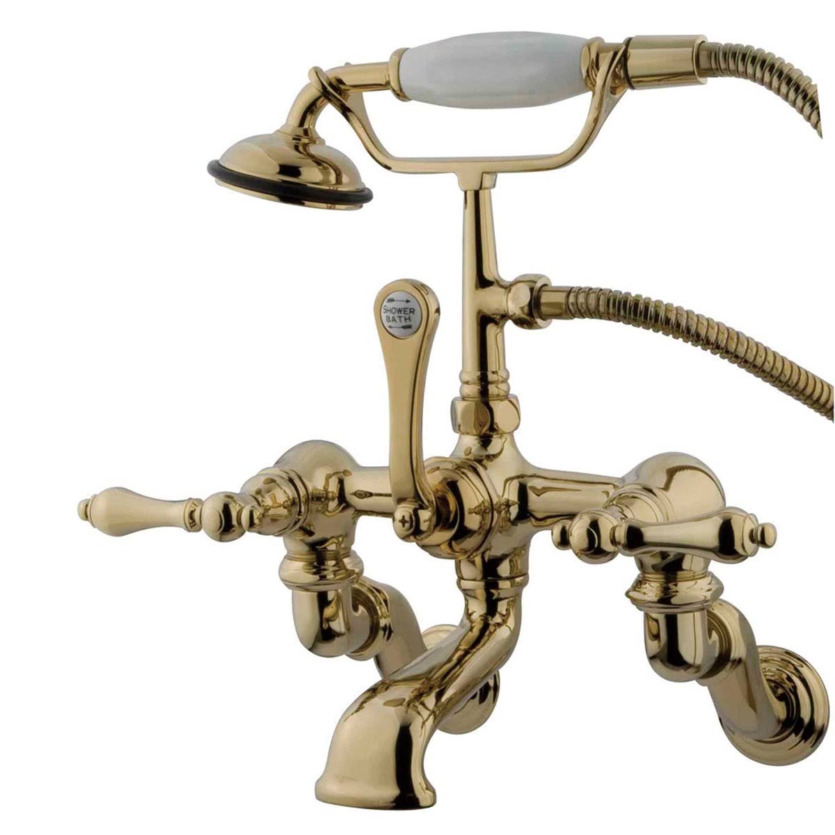 Wall Mount Clawfoot Tub Filler with Hand Shower - Oil Rubbed Bronze A883