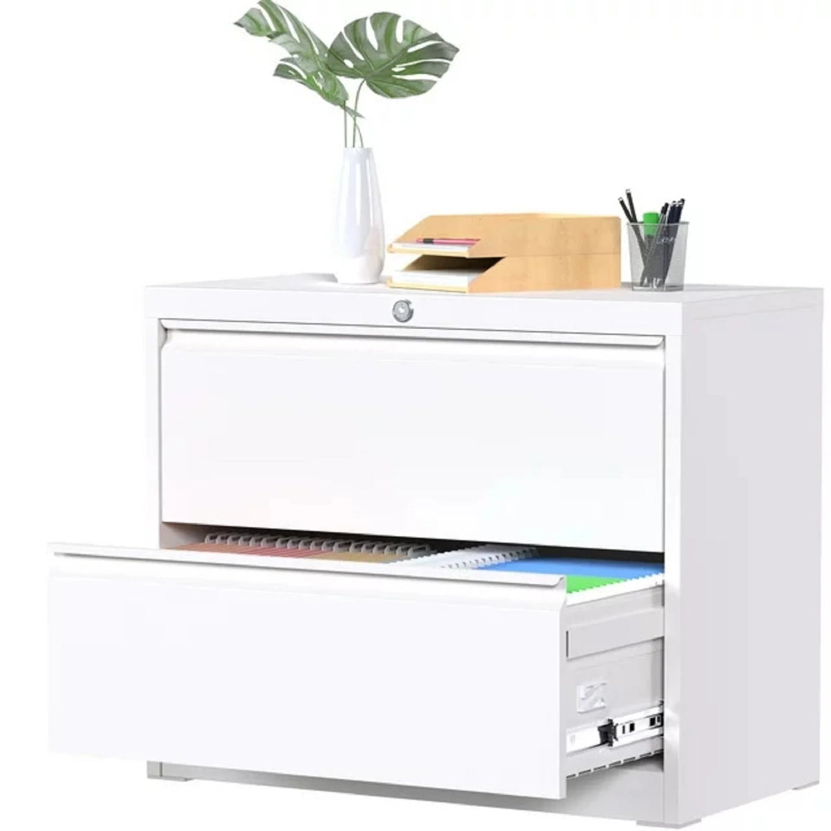 4 Drawer Metal File Cabinet with Lock D413114