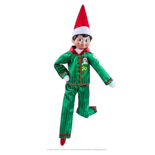 Boy with Blue Eyes Posable Christmas Elf and Storybook P803