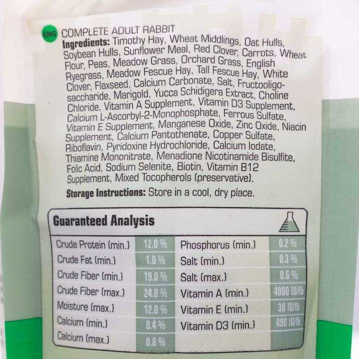 Complete Adult Rabbit Food E421424