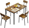 3 Piece Metal and Wood Table and Stools Set G8266
