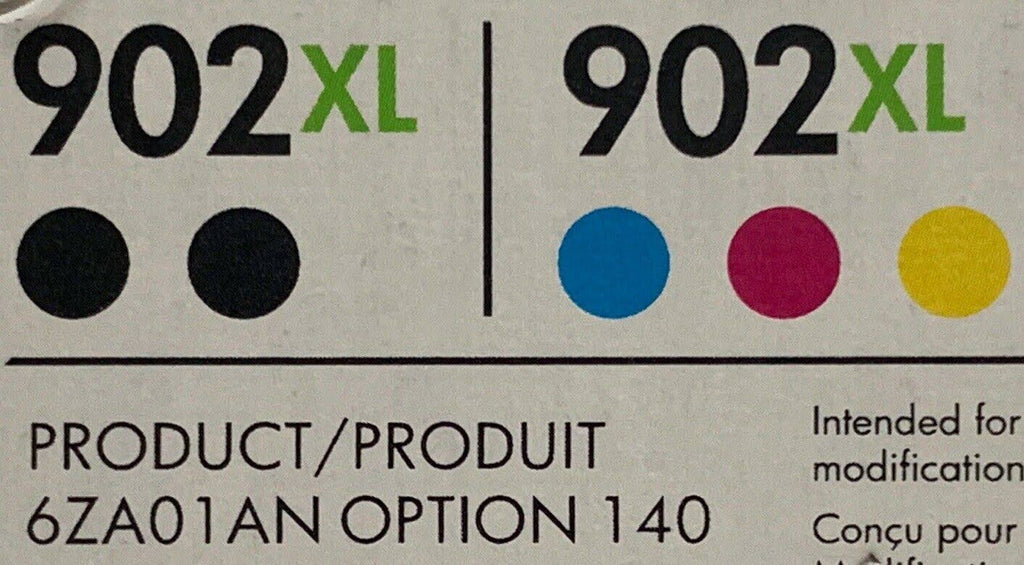 5-Pack HP 902XL Ink Cartridge Yellow Magenta Cyan Black E664965