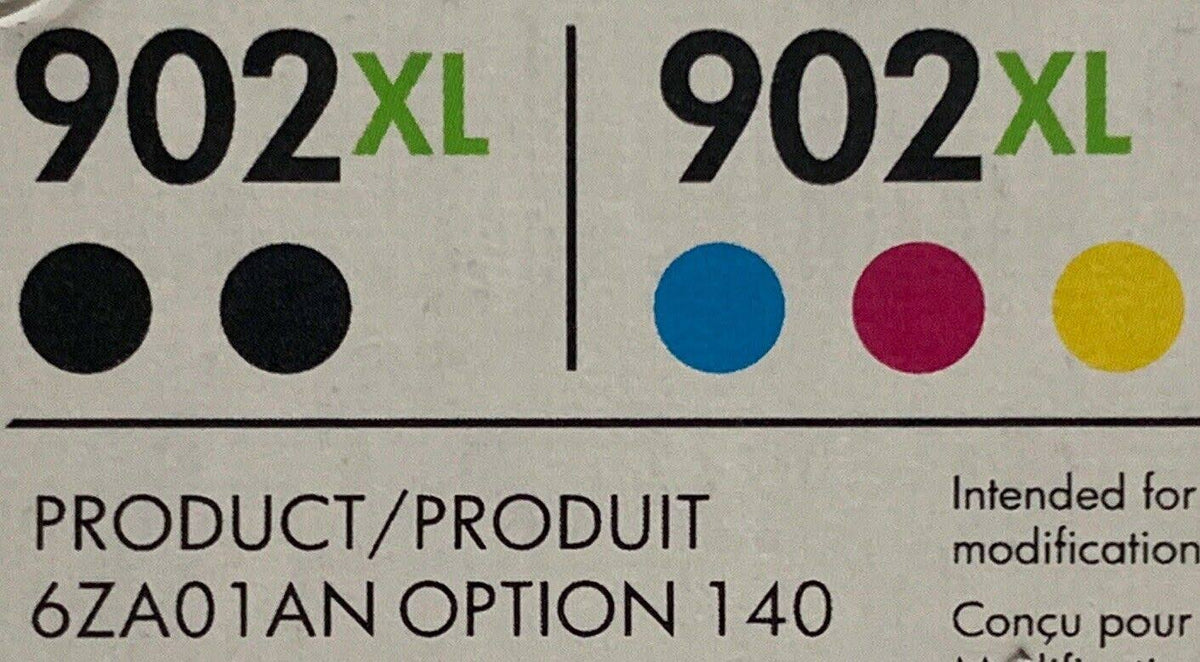 5-Pack HP 902XL Ink Cartridge Yellow Magenta Cyan Black E664965