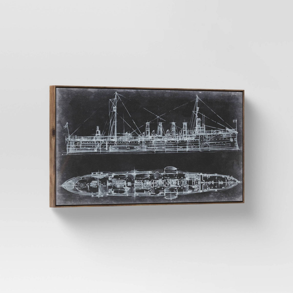 White/Black Framed Wall Canvas J2620