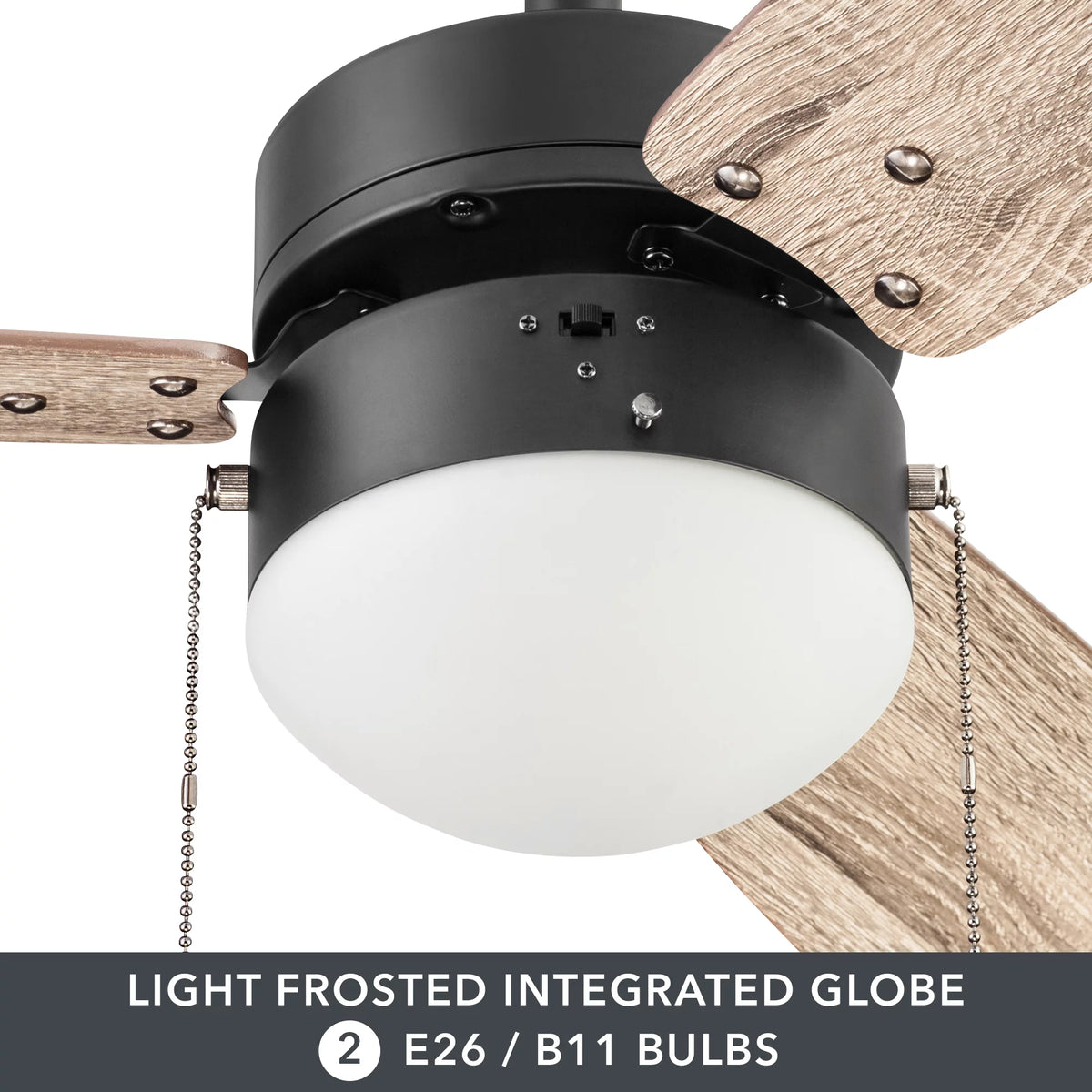 Bronze Indoor Ceiling Fan with Light P20087