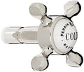 Polished Nickel Crosstop Handle with Cold Indicator U742