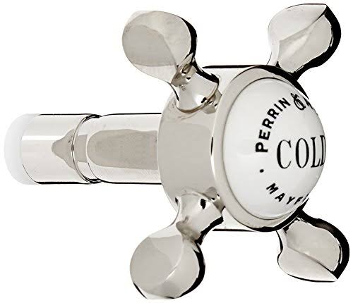 Polished Nickel Crosstop Handle with Cold Indicator U742