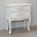 White 2-Drawer End Table H75439