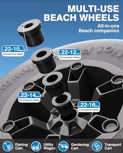 13" Flat-Free Beach Wheels 2 Pack Q4133