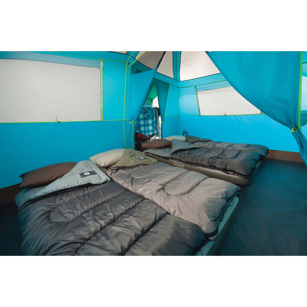 8-Person Light Blue Cabin Camping Tent I5937
