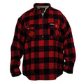 Flannel Plaid 1/2 Zip Shirt Jacket P9179