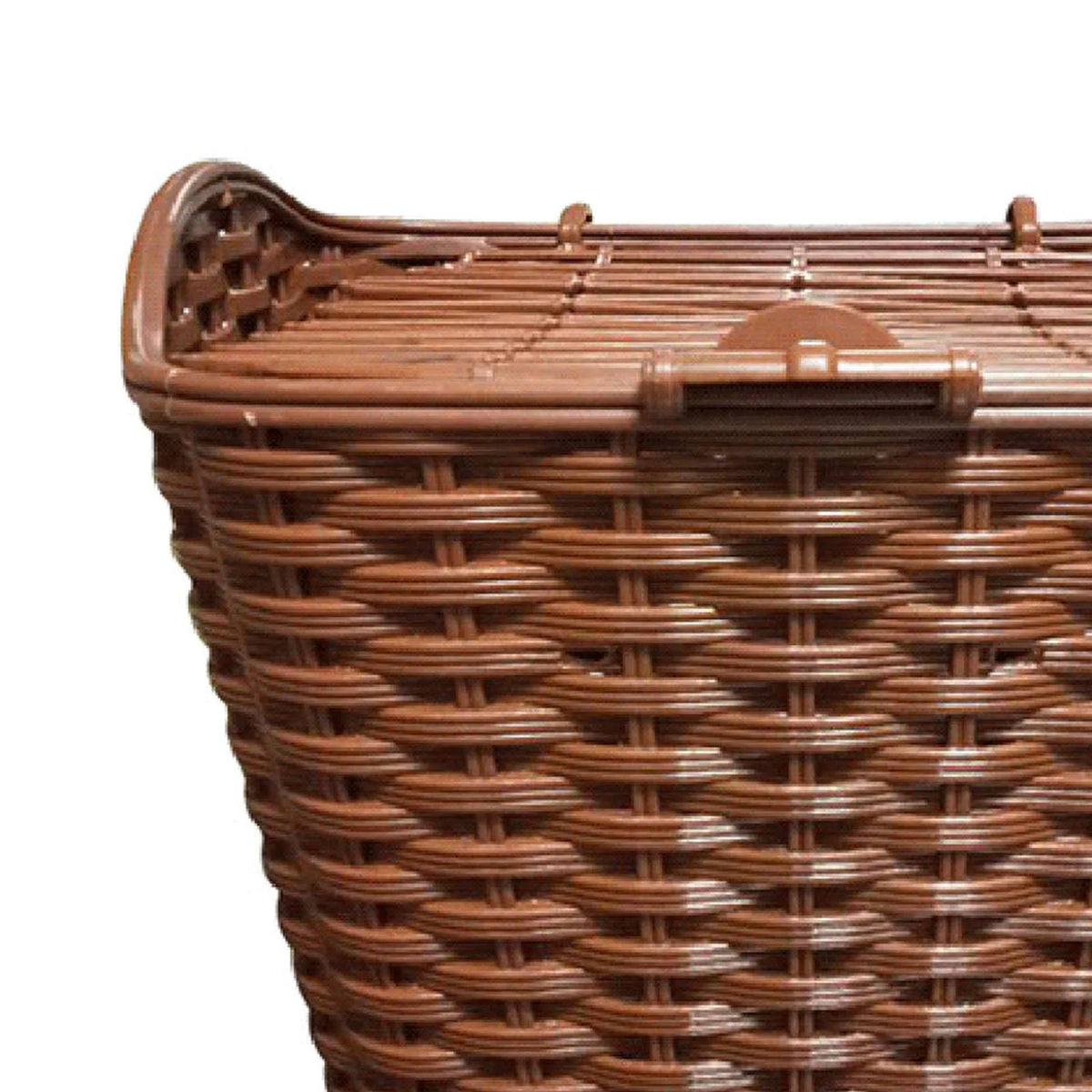 Woven Bike Basket with Lid W222424
