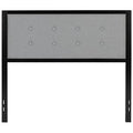 Full Light Gray Upholstered Panel Headboard E321