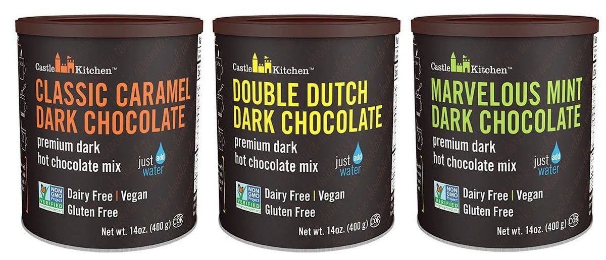 Natural Hot Chocolate Mix Variety Pack 42 Oz Dairy-Free Vegan X314