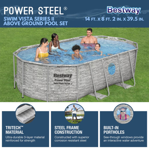 14' x 8'2 Above Ground Pool Set C994