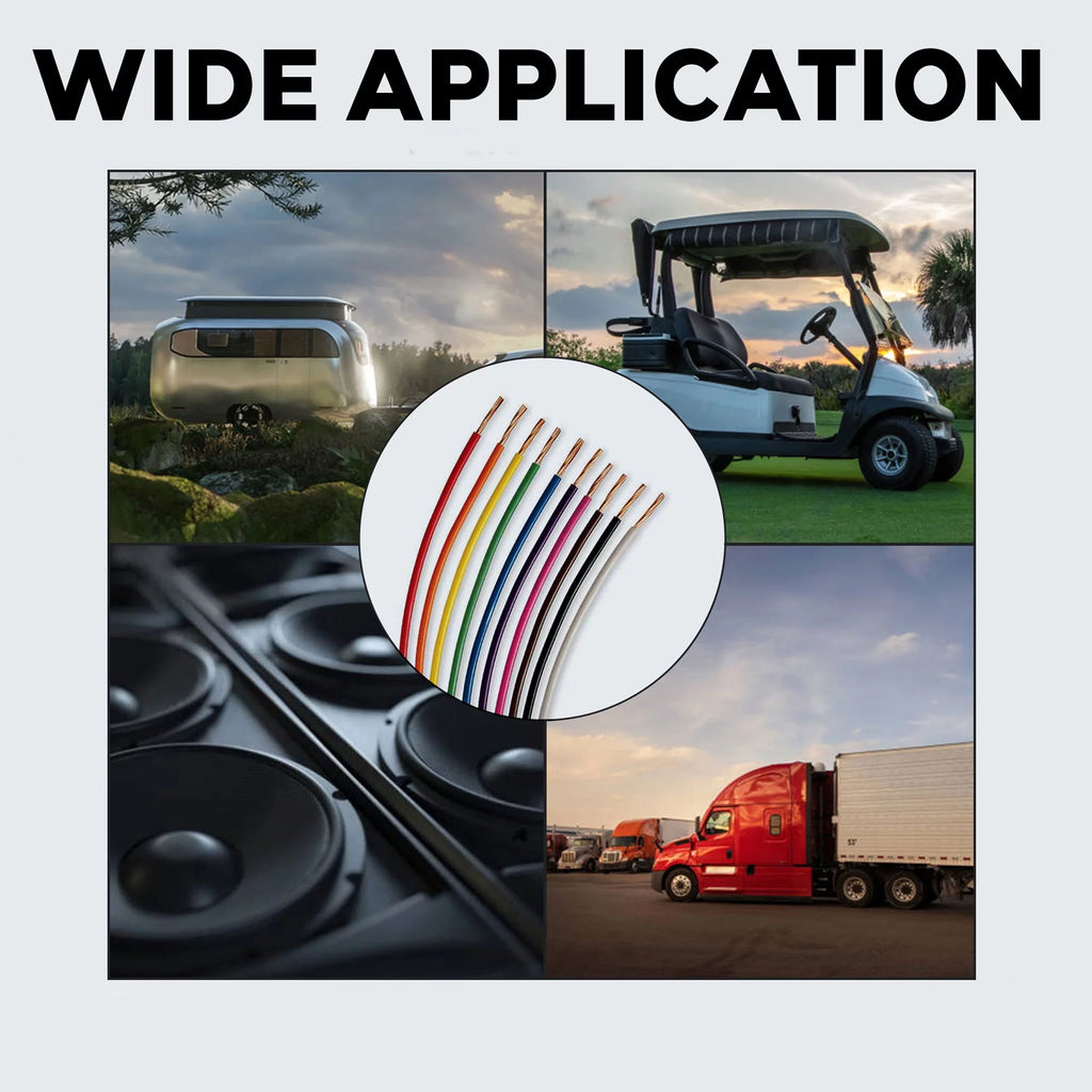 14 Gauge Automotive Primary Wire Red & Black 500ft Q32379