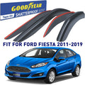 4 Pieces Tape-on Side Window Deflectors for Ford Fiesta Sedan N8667