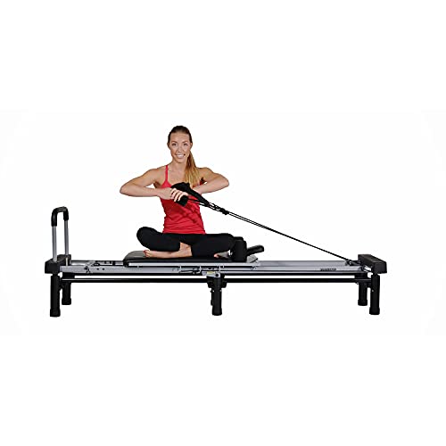Black Pilates Reformer Workout Machine X13781