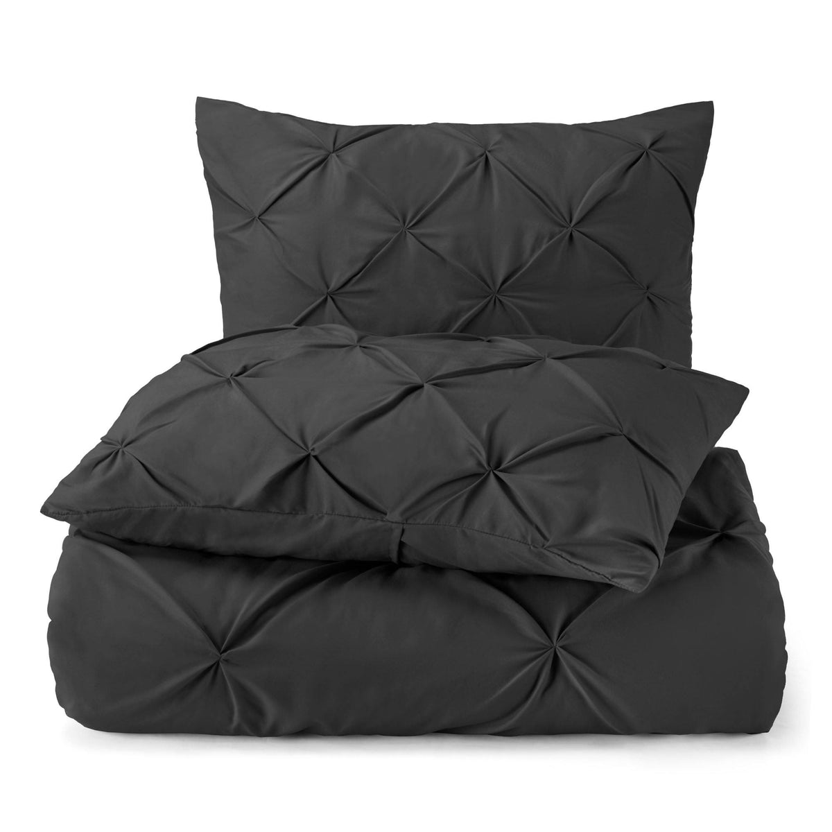 Cream California King Pinch Pleat Duvet Cover Set G52829
