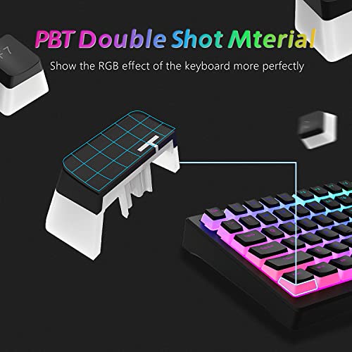 Black PBT Keycaps 165 Keys Set Q274