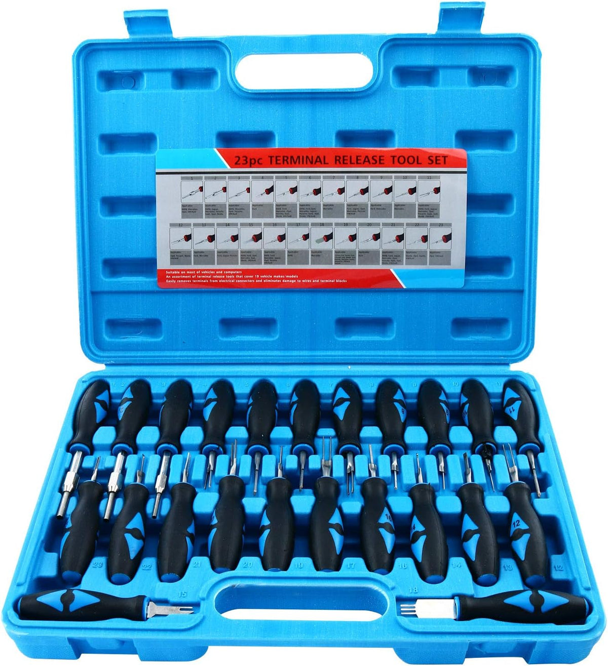 Terminal Release Kit 23PC Universal Connector Release Tool Pack of 2 M84817
