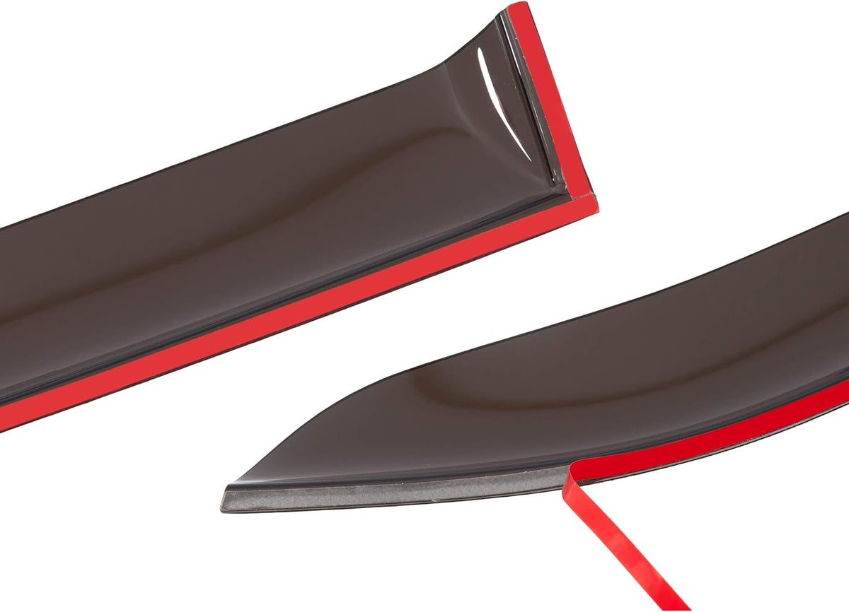 4 Pieces Tape-on Side Window Deflectors for Ford Fiesta Sedan N8667