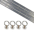 8 Piece Aluminum L Track Tie Down System E6358