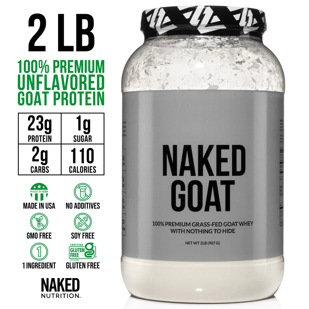 Pasture Fed Goat Whey Protein Powder 2lb G643