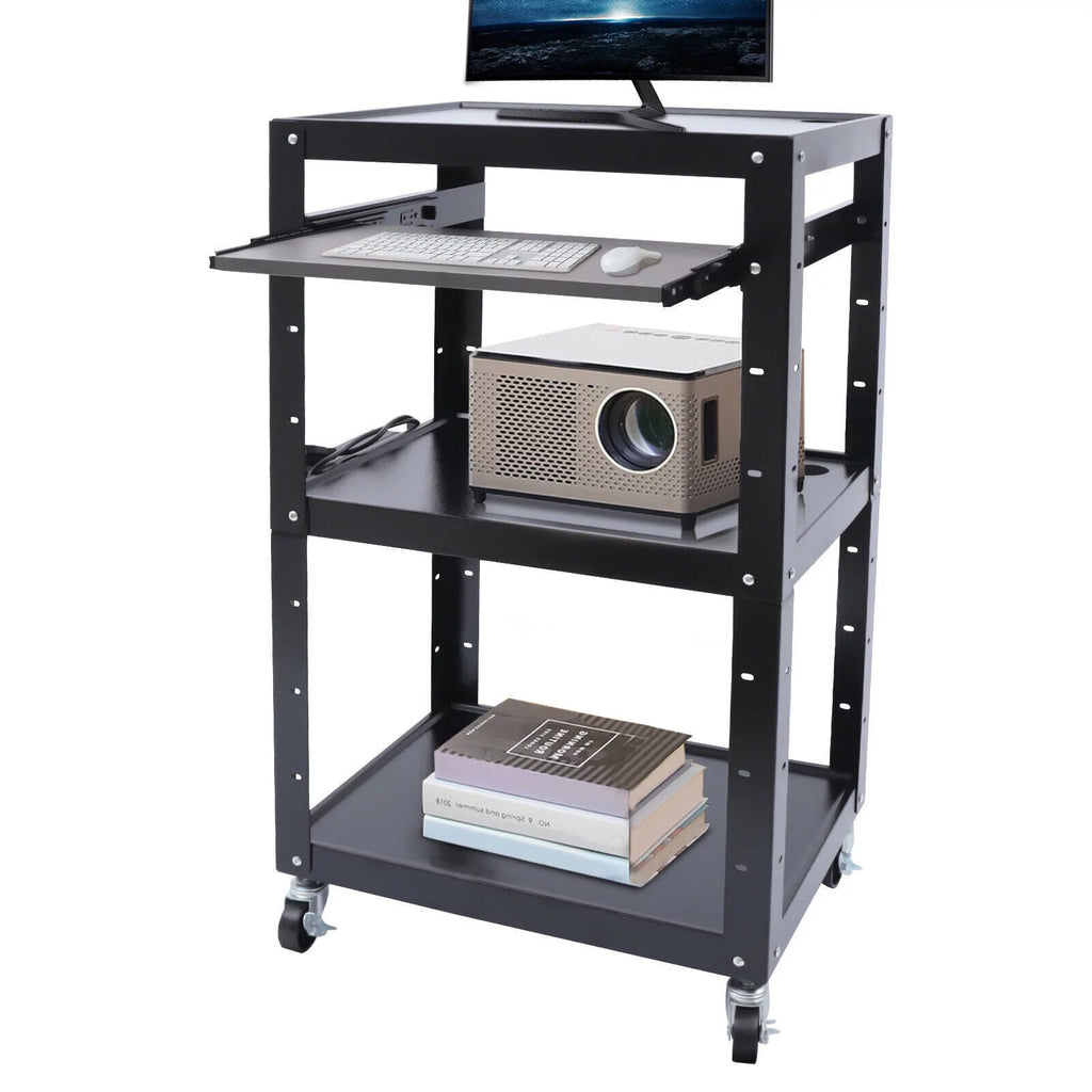 Cold-rolled Steel Rolling Desk with Wheels X15326
