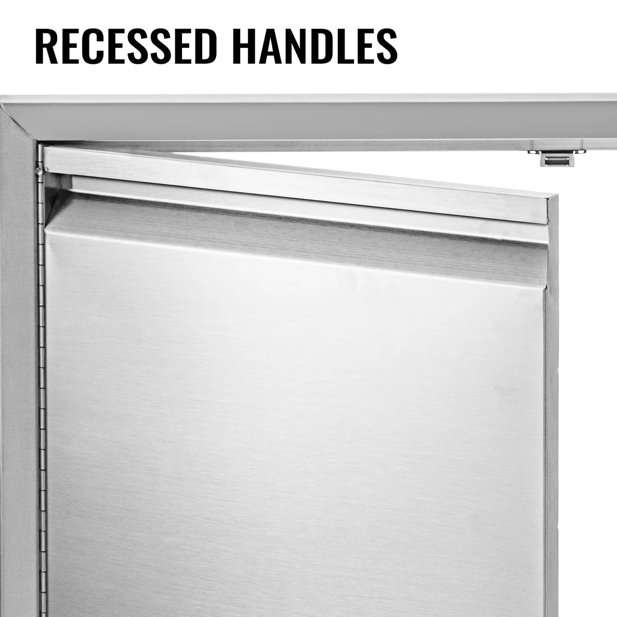 Double Wall Stainless Steel Outdoor Access Door with Hooks B76378