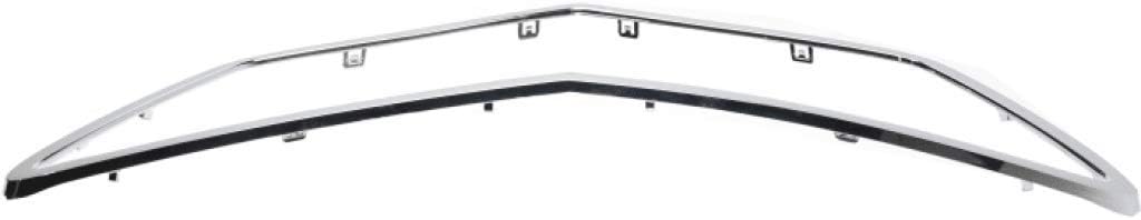 Chrome Plastic Grille Assembly with Clips C53765