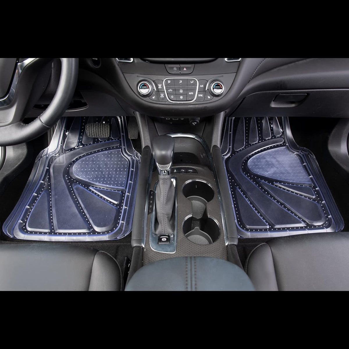 4-Piece Universal Fit Rubber Car Floor Mats W989
