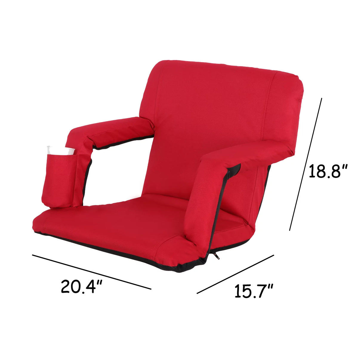 Red Stadium Seats Chairs 2 Pieces B207