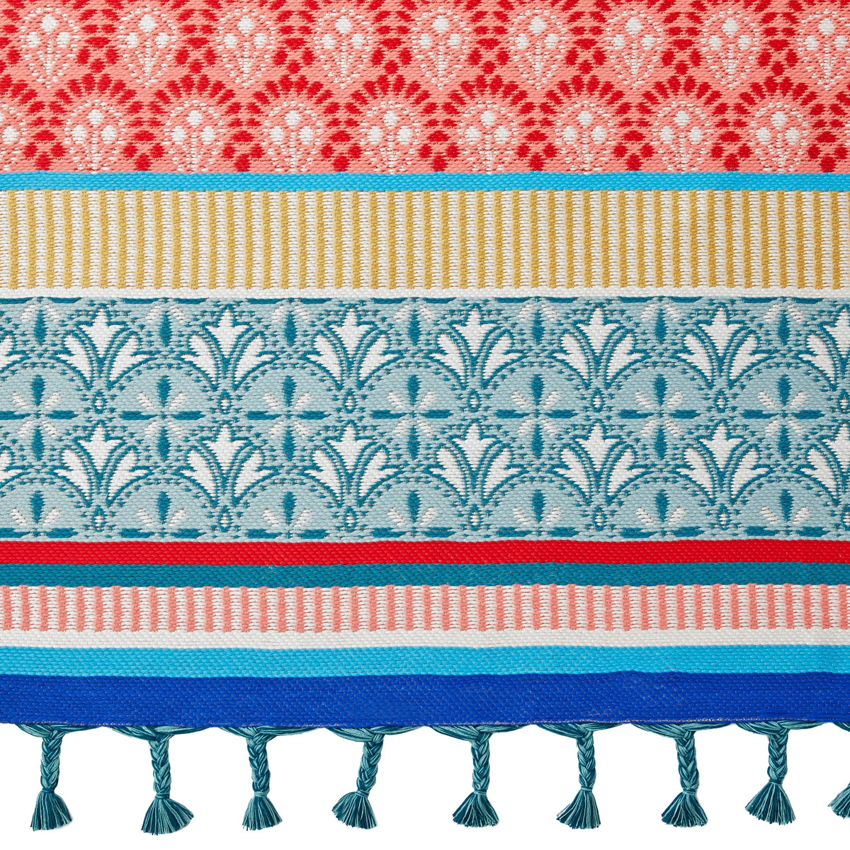 5' x 7' Multi-Color Outdoor Rug T9582