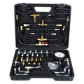 Fuel Pressure Test Kit, Fuel Injection Pressure Tester Kit Gauge 0-140 PSI/10 bar Scale, Dual Dial Y24277