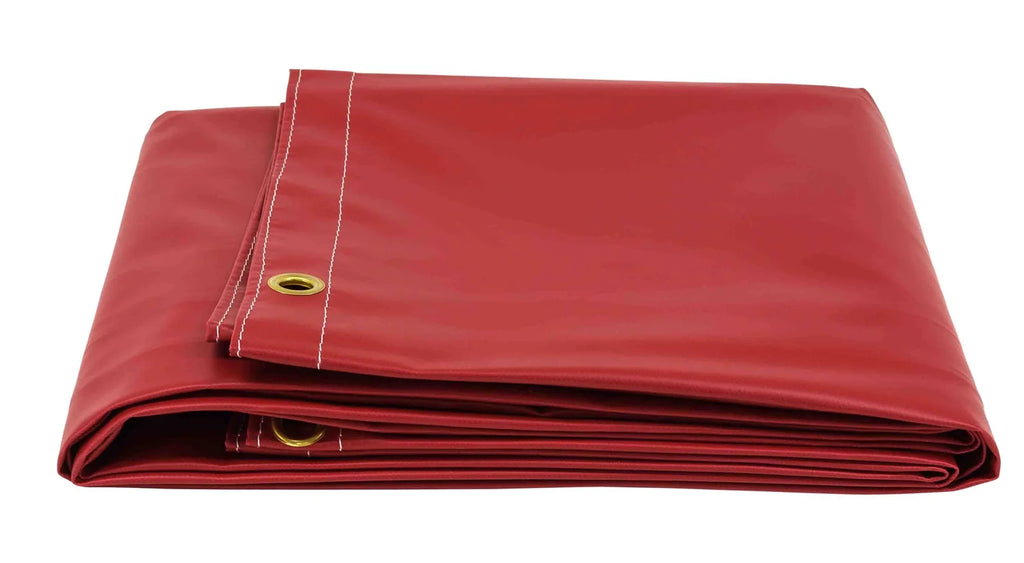 10' x 12' Red 18oz Vinyl Utility Tarp G3104
