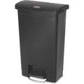 Black 13.2 Gal Plastic Step-On Trash Can E522086