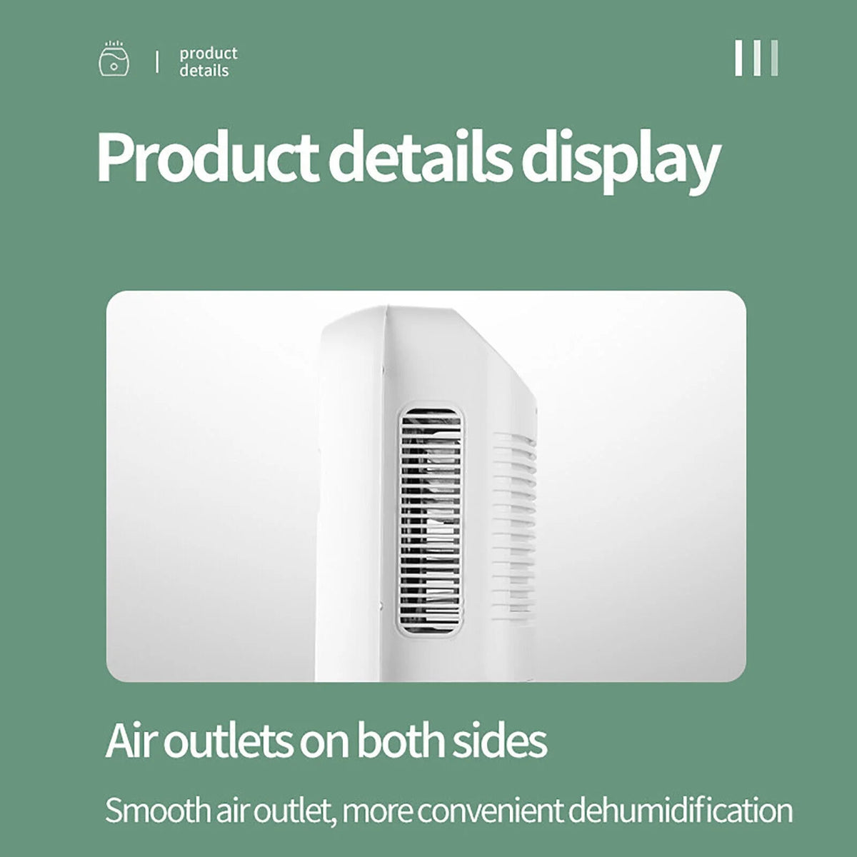 2.5L Water Tank Dehumidifier with Drain Hose S93536