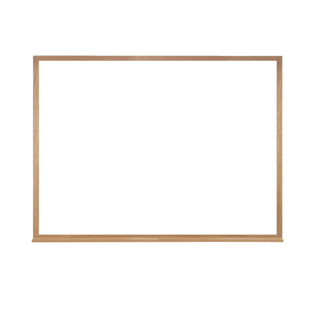 White Acrylate Markerboard 48.5 in. x 60.5 in. Wood Frame M45859