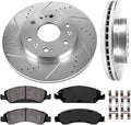 6 Lug Rotors + Ceramic Brake Pads + Hardware O891676