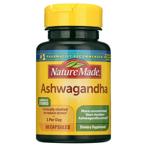 Ashwagandha Capsules 125mg Dietary Supplement 60 Count X25585