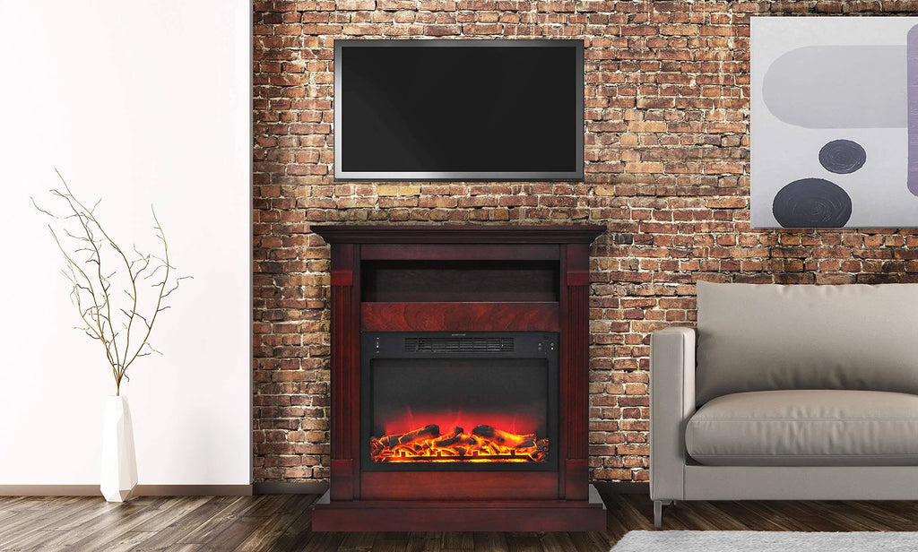 Cherry Floor-standing Electric Fireplace F509