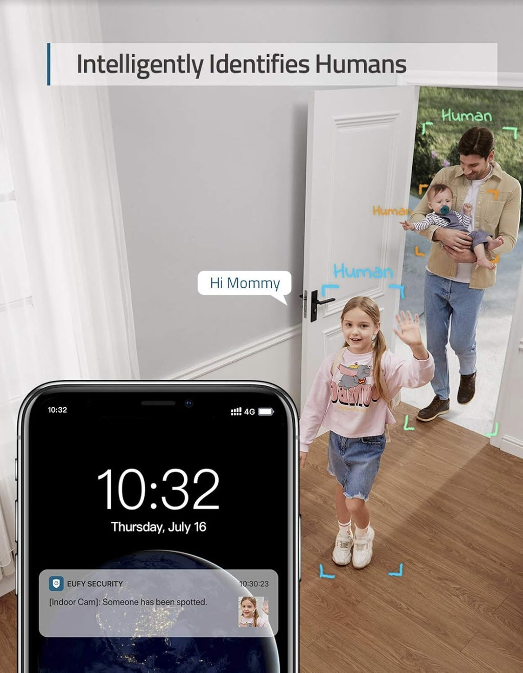 2K Wi-Fi Indoor Camera with Night Vision and Two-Way Audio S4155