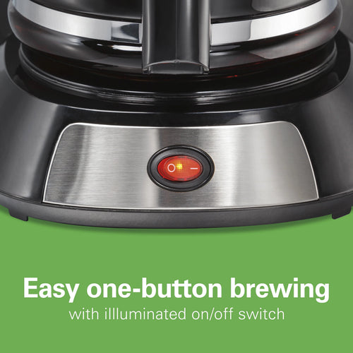 12 Cup Coffee Maker, 96 fl oz, Stainless Steel R203